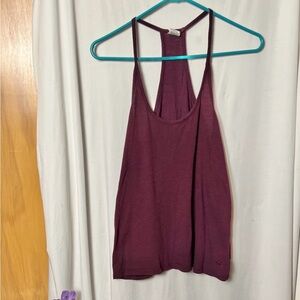 PINK Victoria's Secret Sleepwear Women's Burgundy Racerback Tank Top Size XS